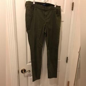 Old Navy rockstar mid rise army green